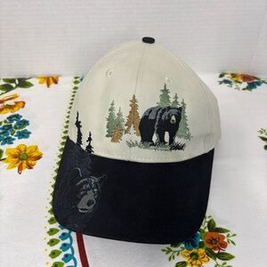 Polar Graphics Unisex Embroidered Bear Baseball Cap Adjustable Summer Camping
